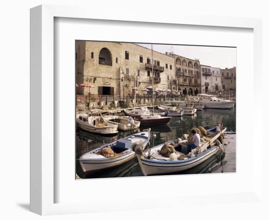 Fishing Boats, Kyrenia, North Cyprus, Cyprus-Michael Short-Framed Photographic Print