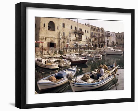 Fishing Boats, Kyrenia, North Cyprus, Cyprus-Michael Short-Framed Photographic Print