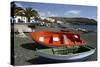 Fishing Boats, La Lajita, Fuerteventura, Canary Islands-Peter Thompson-Stretched Canvas