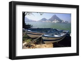 Fishing Boats, Lagoa, Rio de Janeiro-George Oze-Framed Photographic Print