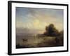 Fishing Boats, Lake Constance, 1852-Friedrich Thurau-Framed Giclee Print