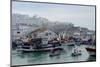 Fishing Boats Leaving Tangier Fishing Harbour, Tangier, Morocco, North Africa, Africa-Mick Baines & Maren Reichelt-Mounted Photographic Print