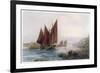 Fishing Boats Leaving the Harbour at Looe Cornwall-Maurice Randall-Framed Premium Giclee Print