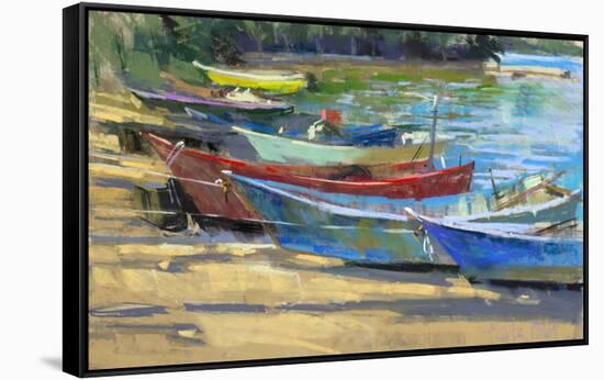 Fishing Boats Marta-Nancie King Mertz-Framed Stretched Canvas