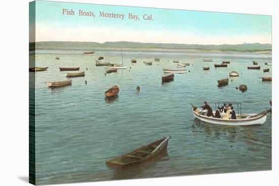 Fishing Boats, Monterey Bay, California-null-Stretched Canvas