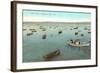 Fishing Boats, Monterey Bay, California-null-Framed Art Print