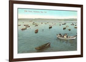 Fishing Boats, Monterey Bay, California-null-Framed Art Print