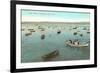 Fishing Boats, Monterey Bay, California-null-Framed Art Print