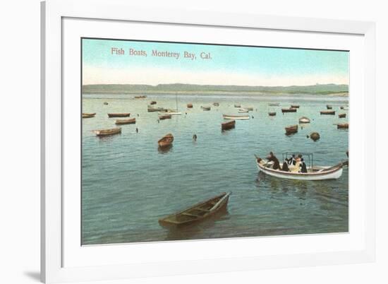 Fishing Boats, Monterey Bay, California-null-Framed Premium Giclee Print