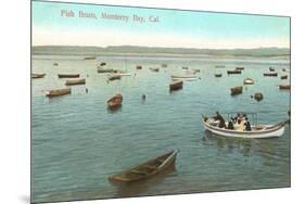 Fishing Boats, Monterey Bay, California-null-Mounted Premium Giclee Print