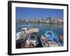 Fishing Boats Moored in Harbour, Aegina Town, Aegina, Saronic Islands, Greek Islands, Greece-Lightfoot Jeremy-Framed Photographic Print