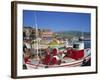 Fishing Boats Moored in Harbour at Molyvos, Lesbos, North Aegean Islands, Greek Islands, Greece-Lightfoot Jeremy-Framed Photographic Print