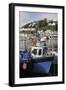 Fishing Boats Moored in Looe Harbour, Cornwall, England, United Kingdom, Europe-Nick Upton-Framed Photographic Print