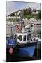 Fishing Boats Moored in Looe Harbour, Cornwall, England, United Kingdom, Europe-Nick Upton-Mounted Photographic Print