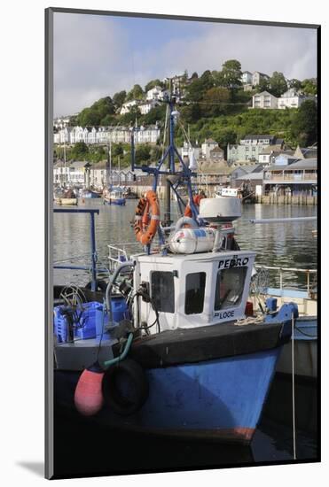 Fishing Boats Moored in Looe Harbour, Cornwall, England, United Kingdom, Europe-Nick Upton-Mounted Photographic Print