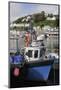 Fishing Boats Moored in Looe Harbour, Cornwall, England, United Kingdom, Europe-Nick Upton-Mounted Photographic Print