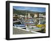 Fishing Boats Moored in the Harbour at Elounda, Near Agios Nikolas, Crete, Greece, Europe-Harding Robert-Framed Photographic Print