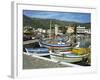 Fishing Boats Moored in the Harbour at Elounda, Near Agios Nikolas, Crete, Greece, Europe-Harding Robert-Framed Photographic Print