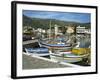 Fishing Boats Moored in the Harbour at Elounda, Near Agios Nikolas, Crete, Greece, Europe-Harding Robert-Framed Photographic Print