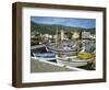 Fishing Boats Moored in the Harbour at Elounda, Near Agios Nikolas, Crete, Greece, Europe-Harding Robert-Framed Photographic Print