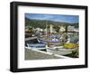 Fishing Boats Moored in the Harbour at Elounda, Near Agios Nikolas, Crete, Greece, Europe-Harding Robert-Framed Photographic Print