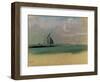 Fishing Boats Moored in the Harbour, C.1869-Edgar Degas-Framed Giclee Print