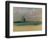 Fishing Boats Moored in the Harbour, C.1869-Edgar Degas-Framed Giclee Print