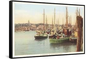 Fishing Boats, Nantucket, Massachusetts-null-Framed Stretched Canvas