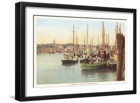 Fishing Boats, Nantucket, Massachusetts-null-Framed Art Print