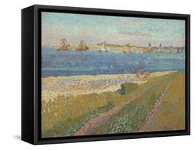 Fishing boats near Veere (De vissersvloot van Veere). 1907-Jan Toorop-Framed Stretched Canvas