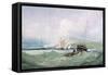 Fishing Boats off Eastbourne-Samuel Austin-Framed Stretched Canvas