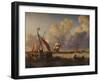 Fishing Boats off the Dutch Coast, 1823-Charles Martin Powell-Framed Giclee Print