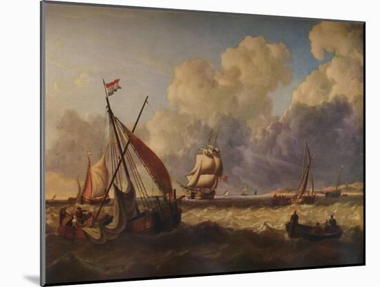 Fishing Boats off the Dutch Coast, 1823-Charles Martin Powell-Mounted Giclee Print