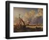 Fishing Boats off the Dutch Coast, 1823-Charles Martin Powell-Framed Giclee Print