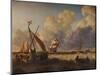 Fishing Boats off the Dutch Coast, 1823-Charles Martin Powell-Mounted Giclee Print