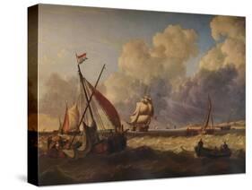 Fishing Boats off the Dutch Coast, 1823-Charles Martin Powell-Stretched Canvas