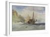 Fishing Boats Off the Isle of Wight-Charles Bentley-Framed Giclee Print