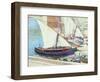 Fishing Boats (Oil on Canvas)-Henri Martin-Framed Giclee Print