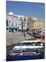 Fishing Boats, Old Port Canal With Kasbah Wall in Background, Bizerte, Tunisia-Dallas & John Heaton-Mounted Photographic Print