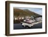 Fishing Boats on a Pontoon, Torsvaag, N Norway-David Lomax-Framed Photographic Print