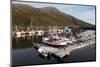 Fishing Boats on a Pontoon, Torsvaag, N Norway-David Lomax-Mounted Photographic Print