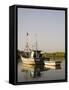 Fishing Boats on Backwater Near Mobor, Goa, India-R H Productions-Framed Stretched Canvas