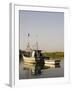 Fishing Boats on Backwater Near Mobor, Goa, India-R H Productions-Framed Photographic Print