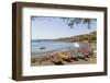 Fishing Boats on Beach, Cidade Velha, Santiago Island, Cape Verde-Peter Adams-Framed Photographic Print