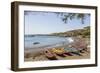 Fishing Boats on Beach, Cidade Velha, Santiago Island, Cape Verde-Peter Adams-Framed Photographic Print