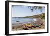 Fishing Boats on Beach, Cidade Velha, Santiago Island, Cape Verde-Peter Adams-Framed Photographic Print