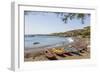 Fishing Boats on Beach, Cidade Velha, Santiago Island, Cape Verde-Peter Adams-Framed Photographic Print