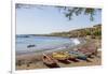 Fishing Boats on Beach, Cidade Velha, Santiago Island, Cape Verde-Peter Adams-Framed Photographic Print