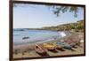 Fishing Boats on Beach, Cidade Velha, Santiago Island, Cape Verde-Peter Adams-Framed Photographic Print