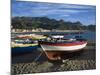 Fishing Boats on Beach, Giardini Naxos, Sicily, Italy, Mediterranean, Europe-Stuart Black-Mounted Photographic Print